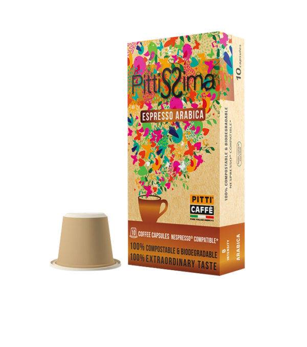 Kapseln Pittissima Espresso Arabica 100% Kompostabile
