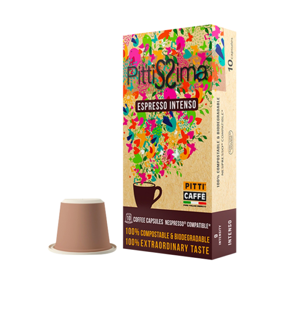 Kapseln Pittissima Espresso Intenso 100% Kompostabile