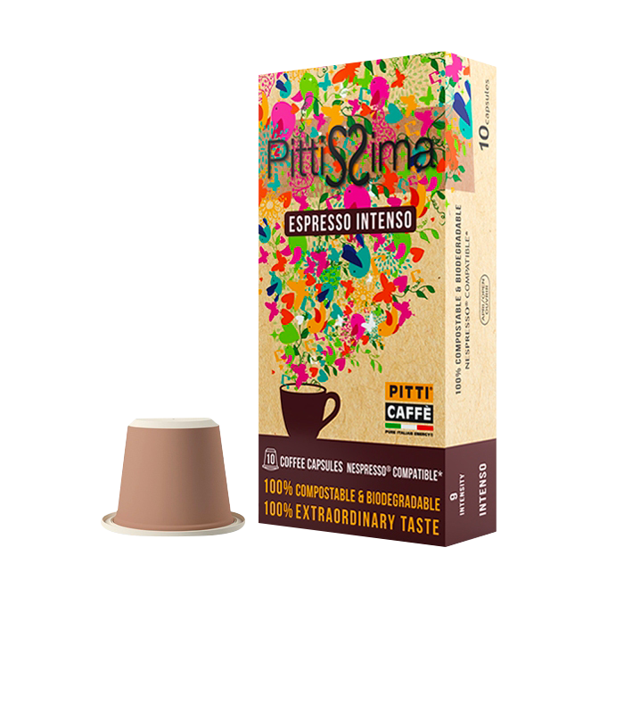 Kapseln Pittissima Espresso Intenso 100% Kompostabile