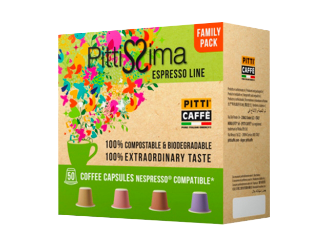Kapseln Pittissima Espresso Vigoroso 100% Kompostabile